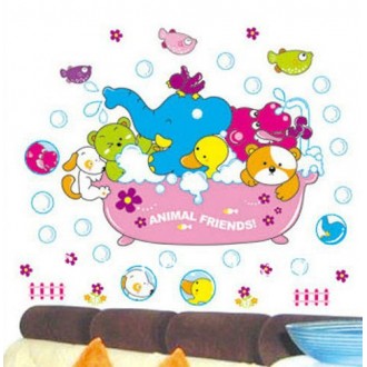 Lovely Animal Friends Wall Sticker